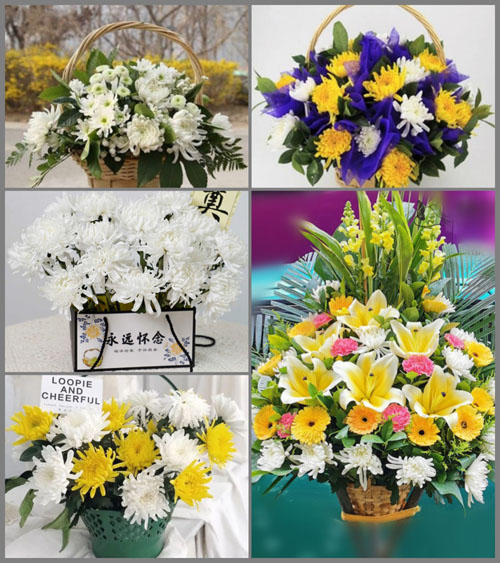 四川成都彭州市桂花镇清桥村白事提篮配送